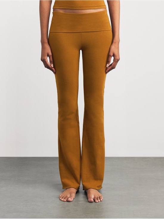 SKIMS Pants - Skims Cotton Jersey Foldover Chai Flare Pant